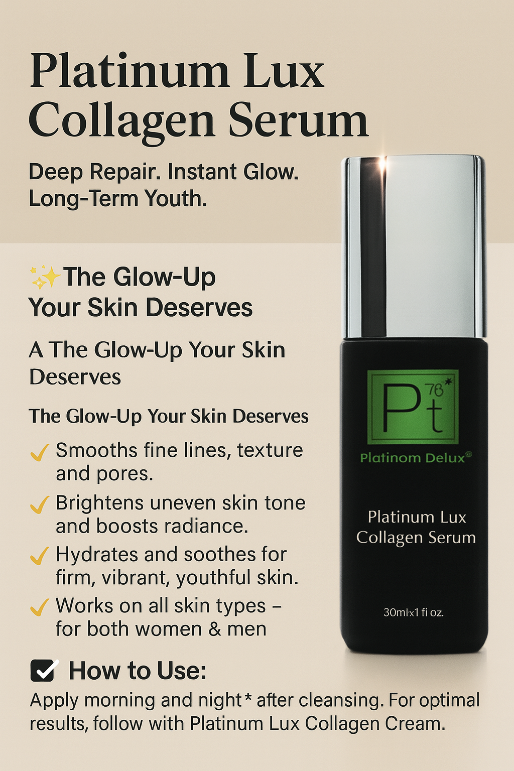 Platinum Lux Collagen Serum