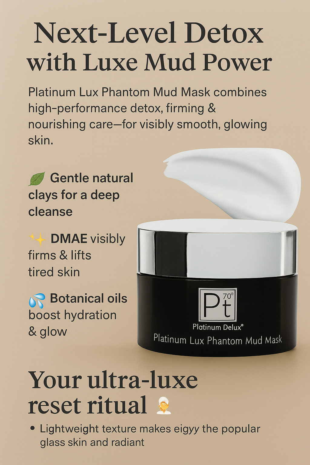 Platinum Lux Phantom Mud Mask