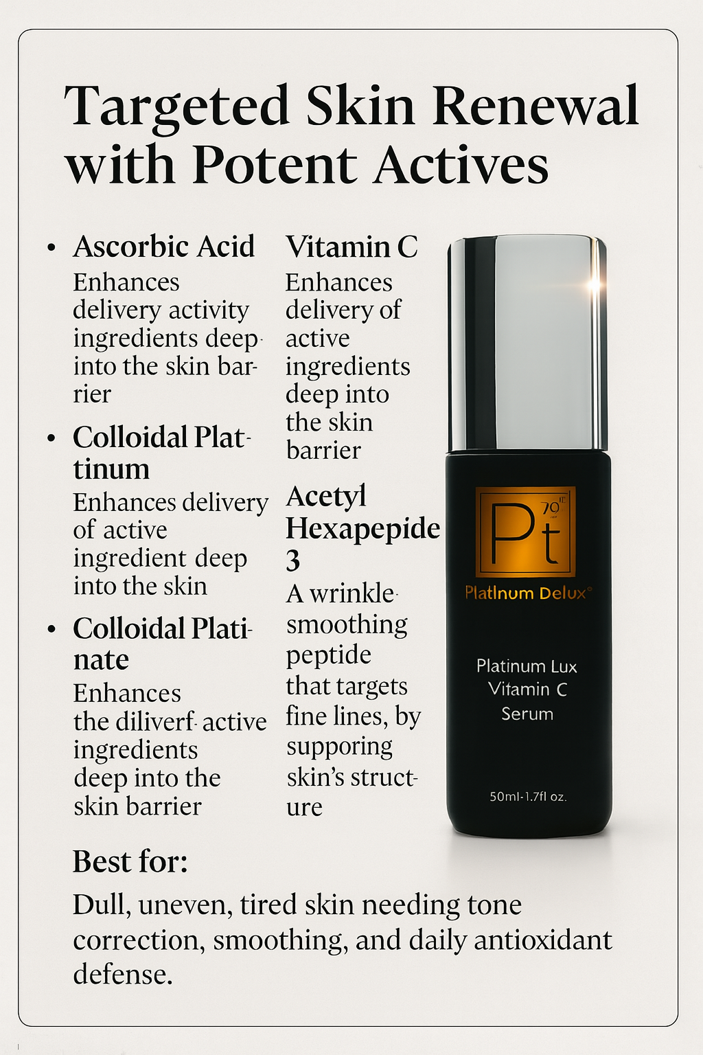 Platinum Lux Vitamin C Serum