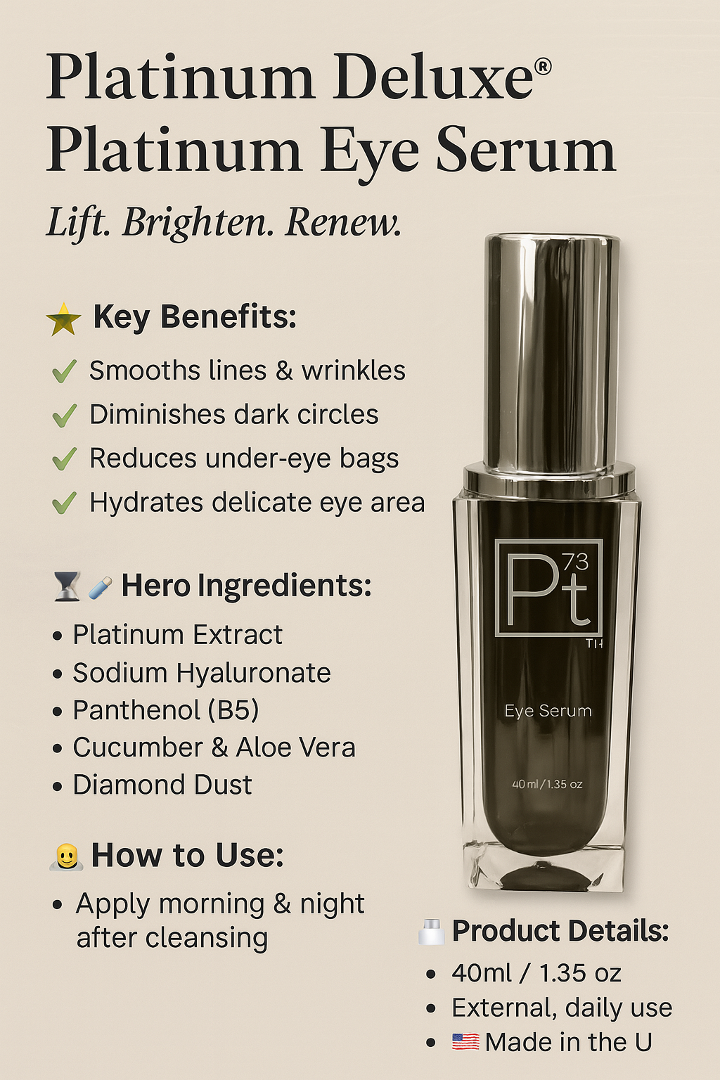 Platinum Eye Serum